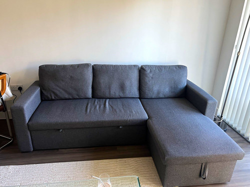 Grey polyester shaped corner - grey,