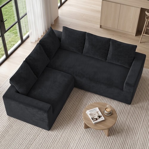 Corner sofa shaped 6 - corner, l-shaped
