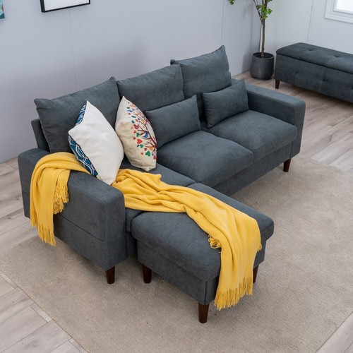 Modern shaped corner sofa - modern,