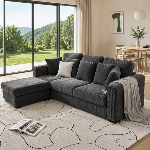 Boneless sofa with storage - with,