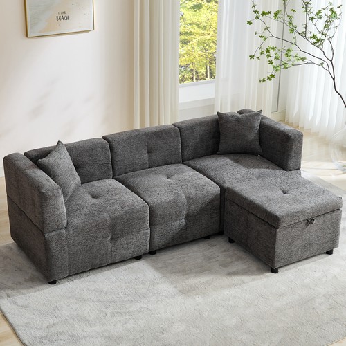 80in shaped sectional sofa - 80in, l-shaped
