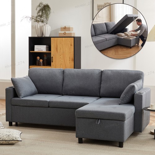 Shaped corner sofa bed 3 - l,