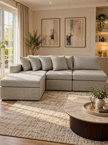 Grey shaped corner - grey,