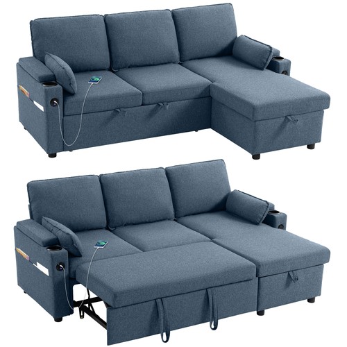 Homcom corner sofa - sofa, l