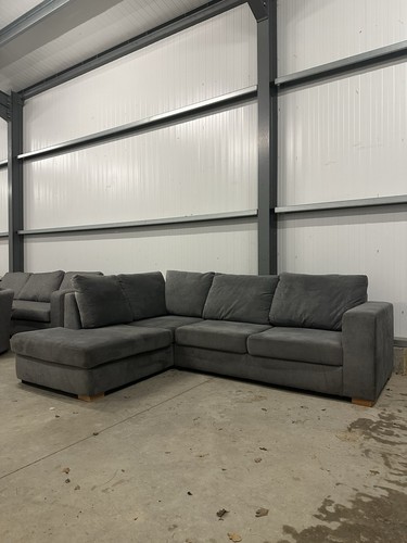 Grey shape corner sofa - l,