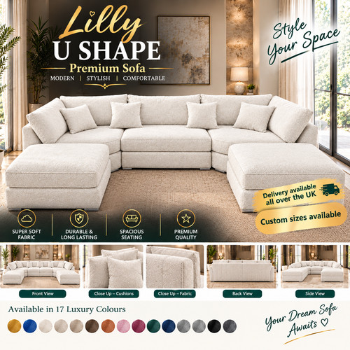 Lilly shape sofa - u, cinema