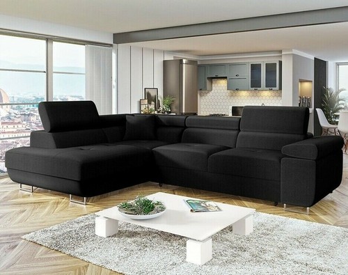 Shaped corner sofa bed with - corner,